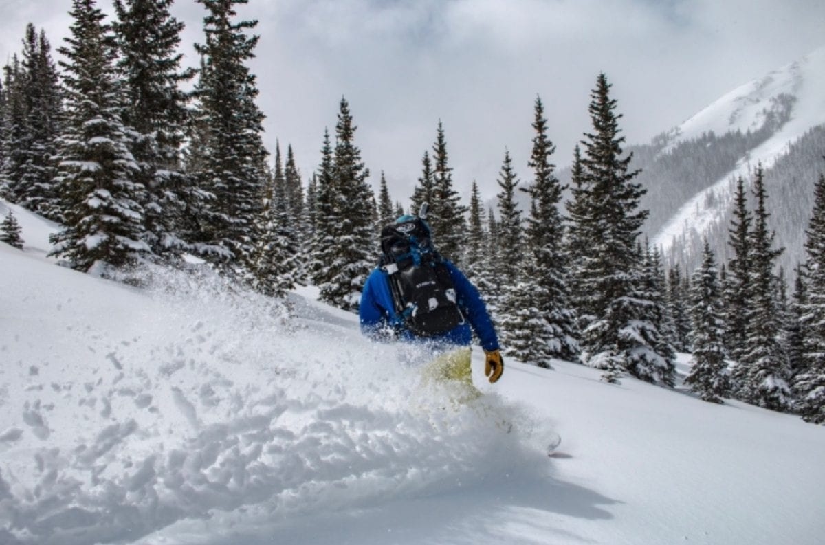 Sean Sewell enjoying some powder