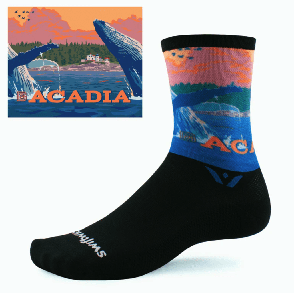 Swiftwick Vision Six Impression Socks - Fun Filled Artwork 1